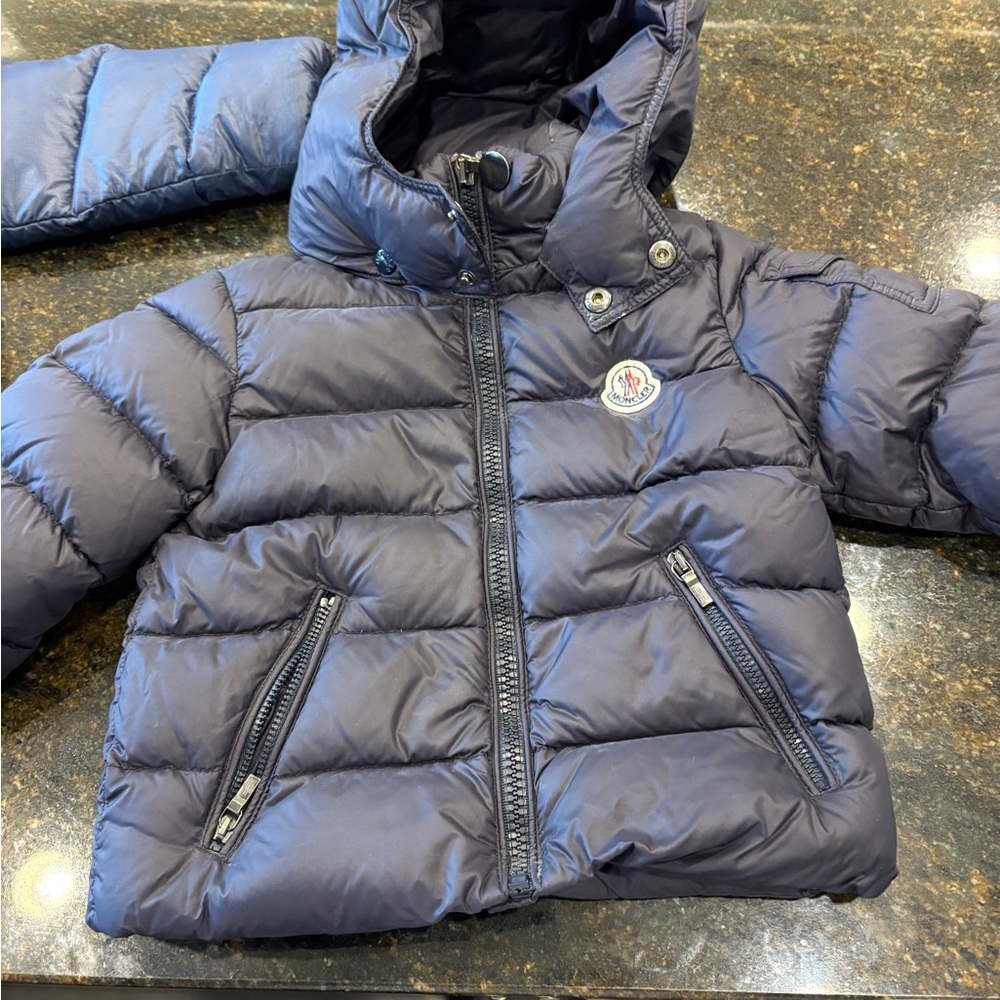 Moncler Kids Navy Puffer Jacket